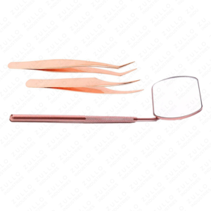 High Quality 3PCS Stainless Steel Eyelash Extension Tweezers Set Mirror Finish Professional Lash <b>Tools</b> for Beauty Use - Product Image 2