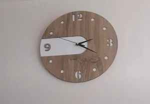 Wooden <b>Wall</b> <b>Clock</b> Cheap Cost Elegant Decor <b>Clock</b> for Living Room <b>Bedroom</b> Office Premium Wooden <b>Clock</b> - Product Image 4