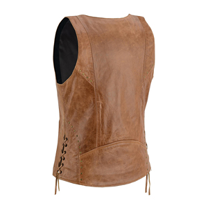 Chaleco de Piel de Cordero de Lujo para Mujer, Ropa Exterior de Moda, Precio de Fábrica, Venta al Por Mayor, Marca Privada - Product Image 5