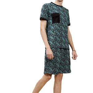 Ensemble décontracté d'été 2 pièces : T-shirt et short en polyester à séchage rapide avec impression numérique par sublimation intégrale - Product Image 4