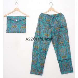 Conjuntos de Pijamas de Verano para Mujer al por Mayor, de Alta Calidad, Suaves y Transpirables, 100% Algodón, con Estampado Floral, Cintura Elástica, Secado Rápido, Directo de Fábrica - Product Image 3