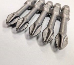 Phillips <b>Screwdriver</b> Bit PH2 Sand Blasted Finish 50mm Forged Impact Steel Individual Piece with PP Bag Taiwan OEM DIY - Product Image 6