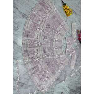 ชุดราตรีออกแบบโดยดีไซเนอร์ resham ปัก lehenga choli สำหรับงานปาร์ตี้ - Product Image 4