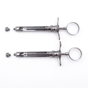 Jeringa Dental de Aspiración Manual Premium con Doble Anillo, de Acero Inoxidable, Reutilizable, Instrumento de Inyección de Precisión, Autoclavable - Product Image 1