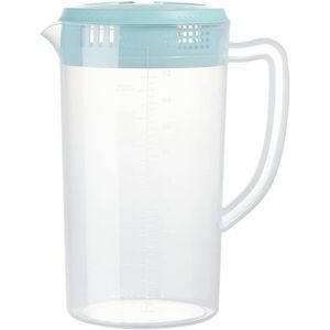 Caraffa in Plastica Ecologica Senza BPA da 1 Litro con Coperchio per Bevande Calde/Fredde, Brocca per Acqua, Limonata e Drink - Product Image 1