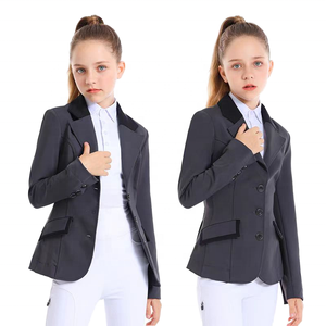 Pantalones de Montar Jodhpur para Niños Horsekraft Profesionales de Alta Elasticidad en Spandex/Nailon, Chaqueta de Equitación Transpirable para Primavera/Verano - Product Image 1