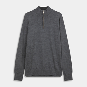 Pulls d'hiver pour hommes en gros, pulls décontractés à demi-zip pour hommes, vêtements d'hiver en tricot à demi-zip pour hommes - Product Image 1