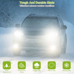 2 Pezzi Lampadine LED H8/H9/H11 da 1000lm 100W per Fendinebbia e Luci Diurne, IP65 Impermeabili, Angolo di Illuminazione a 360 Gradi, Luce Bianca 6000K - Product Image 4