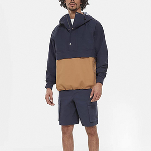Men's Color Blocking Quarter-Zip <b>Racer</b> <b>Jacket</b> Breathable Polyester Sporty Windbreaker Spring Casual Wear - Product Image 6