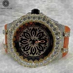 Charm Jewells Montre de luxe pour homme en acier inoxydable, boîtier de 40 mm, bracelet en acier inoxydable, mouvement mécanique analogique, cadran saphir, 10 bars - Product Image 1