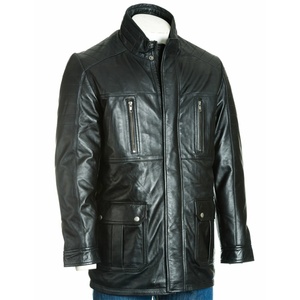 New Arrival Heavyweight <b>Leather</b> <b>Jacket</b> for Men Winter Season Proper Design Cheap Price Sheepskin <b>Long</b> <b>Leather</b> <b>Jackets</b> - Product Image 5