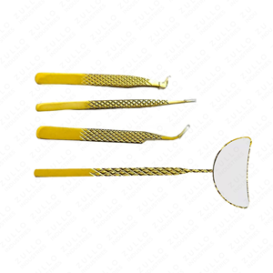 Eyelash Extension Tweezers Set Stainless Steel Pointed Tip Volume Lash <b>Tools</b> Mirror Finish Custom Logo Durable - Product Image 5