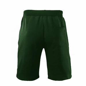Pantalones Cortos Bermuda para Hombre, Color Verde Sólido, con Cordón Ajustable, Bolsillos, Estilo Casual Tejido, Cintura Media - Product Image 2