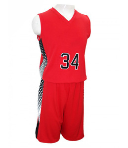 Professional Customized Sublimation Printing V Neck Basketball Uniform With Custom Color - Product Image 6