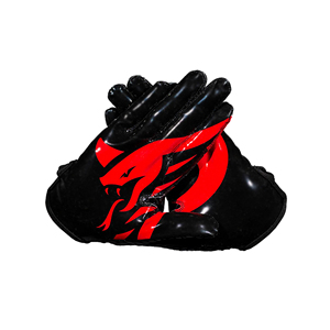 Gants de football thermiques pour receveurs, avec paume en silicone imprimée par transfert thermique, pour le gridiron – Vente chaude - Product Image 3