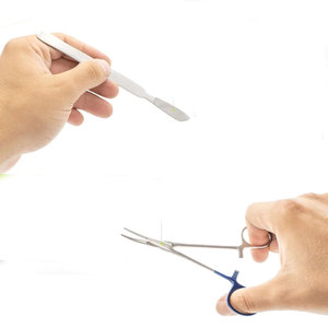 ชุดอุปกรณ์ผ่าตัดด้วยมือขั้นสูง 20 ชิ้น สำหรับนักศึกษาแพทย์ ชีววิทยา และสัตวแพทย์ - ชุดอุปกรณ์ห้องปฏิบัติการกายวิภาคศาสตร์ครบวงจร ทำจากสแตนเลส - Product Image 4