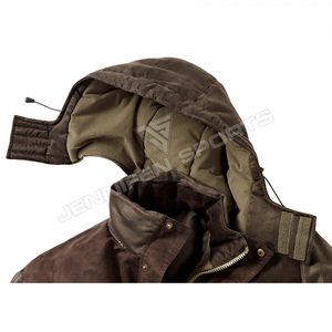 Veste de chasse pour homme de haute qualité personnalisée, tissu en toile 100% coton, autres produits de chasse, veste de chasse avec capuche - Product Image 2