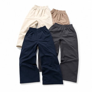 Pantalones de algodón de color sólido para hombre, estilo casual, de peso medio, tejido, de pierna recta, corte regular, estilo otoñal, venta al por mayor desde Bangladesh - Product Image 1
