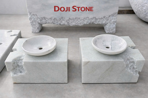 Lavabo de Mármol Tallado a Mano de Lujo Moderno - Lavabo Independiente Premium para Muebles de Baño en Hoteles, Resorts y Villas - Product Image 6