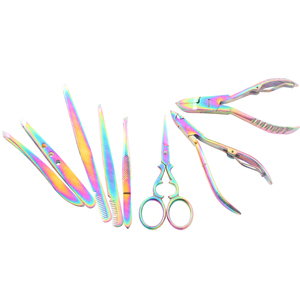 High Quality Stainless Steel Sharp Eyebrow Tweezers Nail Cutter and <b>Cuticle</b> <b>Scissor</b> with Wide Jaw Opening Durable Multi Color - Product Image 5