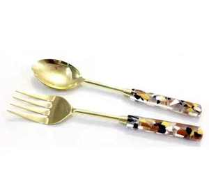 Cuchillo para quitar queso y mantequilla, juego de cubiertos con acabado de mármol blanco, mango grueso, juego de herramientas para queso, utensilios para servir, para bodas y restaurantes - Product Image 3