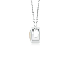 Premium Quality 14k 18k <b>Gold</b> Natural Bezel Round Opal Solitaire <b>Pendant</b> Igi Certified Unisex Wear Fine Jewelry <b>Pendant</b> Necklace - Product Image 2