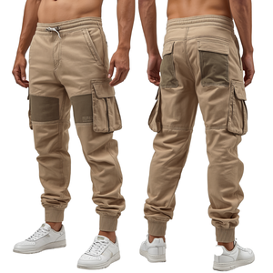 Pantalones Utilitarios de Lujo para Hombre con Estampado Gráfico Intenso, Construcción de Algodón Premium y Estilo Casual Contemporáneo - Product Image 3