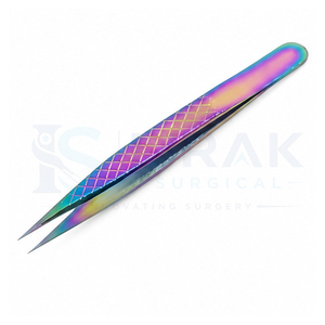 Pinzas de Precisión para Pestañas de Acero Inoxidable Rainbow con Punta Suave para Pestañas Clásicas y de Volumen - Product Image 4