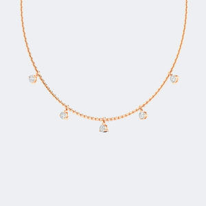 Collier avec pendentif rond serti de diamants 1.00CTW - Product Image 3