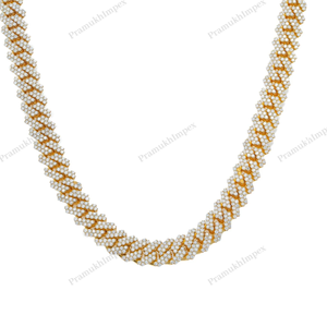 Cadena cubana de eslabones gruesos de 12 mm y 22 pulgadas, chapada en oro, de plata de ley 925, con cierre extendido, estilo hip hop, joyería de lujo llamativa de Miami - Product Image 3