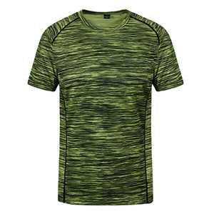 Camiseta de Hombre al por Mayor, de Poliéster/Algodón, Corte Clásico, Ligera, Transpirable, Ecológica, con Logotipo Personalizado, Manga Corta, Cuello Redondo, Lisa - Product Image 1