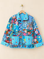 Jaket Wanita Berlapis Kapas dengan Kerah Kancing - Grosir
