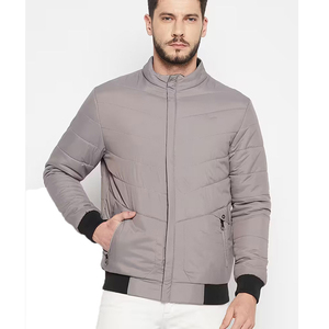 Dernier modèle de veste matelassée pour homme grande taille, haute qualité, 100% polyester, coupe-vent et respirante avec col montant - Product Image 1