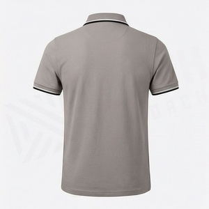 เสื้อโปโลผู้ชายแบบซิป ¼  คอปก แขนสั้น มีกระเป๋า  ผ้าฝ้ายแท้  สวมใส่สบาย  เหมาะสำหรับกอล์ฟ  สีสันปรับแต่งได้ - Product Image 2