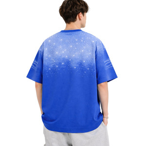 Camiseta Oversize Personalizada con Pedrería Brillante, Transpirable, 100% Algodón de Alto Gramaje para Hombre, 250-300GSM, Lavado Ácido, Cuello Redondo - Product Image 3