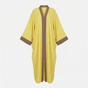 Ropa Tradicional Musulmana para Mujer, Burka, Abaya al por Mayor, Color Personalizado, Último Diseño, Ropa Modesta de Color Sólido - Product Image 1