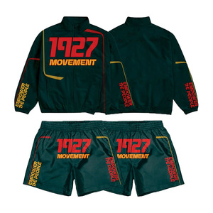 Custom High Quality Embroidery Patch logo Shorts Tracksuit Windbreaker Lightweight Nylon Patchwork Summer Track Suit Hoodies USA - Product Image 6
