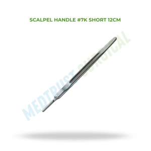 Scalpel Handle #7K Short 12cm Neuro Spine Surgical Instrument Stainless Steel Fine Blade <b>Holder</b> Surgical Use - Product Image 2