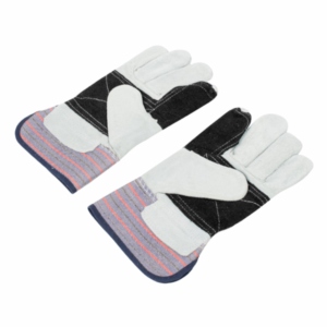 Guantes de Trabajo de Seguridad de Cuero Vacuno de Alta Resistencia, Antiestáticos, Transpirables, Duraderos, con Forro Térmico de Tela de Algodón Industrial - Product Image 5