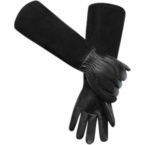 Gants de soudage TIG haute performance en cuir de chèvre et de vache pleine fleur, avec manchette de sécurité, antistatiques, résistants à l'abrasion et à la chaleur - Product Image 2