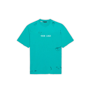 Camiseta de Verano para Mujer, Ecológica, de Algodón, con Agujeros, Transpirable, Antiarrugas, Personalizable, Holgada, de Secado Rápido - Product Image 1