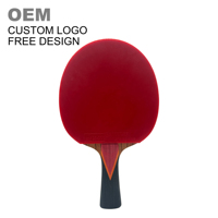 Raquette de tennis de table en bois de rose, raquette de ping-pong pour l'entraînement et la compétition, fabricant OEM avec caoutchouc approuvé ITTF