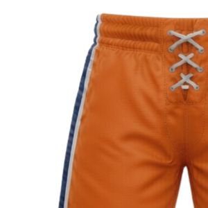 Men Orange Sublimated Ice Hockey Printed <b>Shorts</b> <b>Polyester</b> Drawstring Side Stripe Athletic Team <b>Shorts</b> Performance Sports Apparel - Product Image 3