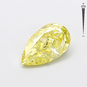 Diamante Cultivado en Laboratorio con Certificación IGI, 1.57 CT, Corte Pera Modificado, Color Amarillo Fantasía, Claridad VS1, CVD LG 800611679 para Joyería ROYALGEM - Product Image 1