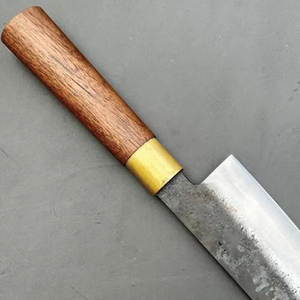 Couteau de Chef Burraq Personnalisé Fait Main en Acier Carbone, Lame de 8 Pouces, Manche en Bois, Épaisseur 3,0 mm, Entretien à Sec, NOUVEAU, Cadeau - Product Image 6