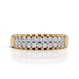 Bague Statement Diamant en Argent 925 pour Homme, Modèle Audacieux avec Moissanite Solitaire Taillée en Cœur Central, Plaqué Rhodium, Luxe - Product Image 2