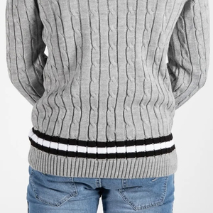 Créez Votre Pull Personnalisé de Qualité Supérieure pour Femme, Col en V, Laine/Cachemire, Anti-Plis, avec Ceinture à Nouer, Collection Automne - Product Image 6