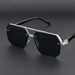 Luxury Wholesale Fashion <b>Sunglasses</b> Men Design Half Frame UV Resistant Sunshade Fishing <b>Sunglasses</b> for Men and Women <b>Sunglasses</b> - Product Image 2