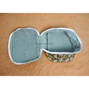 Indian Quilted Cotton Eco-Friendly Reusable Hand Block Print Zipper Closure Lightweight Foldable Large Makeup <b>Case</b> Three Piece - Product Image 5