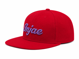Wholesale Custom Black 6 Panel Hat Structured <b>Flat</b> Bill Mid Profile <b>Cap</b> With Embroidery Logo For <b>Men</b> And Women - Product Image 2
